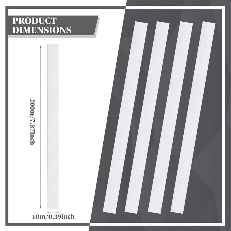 Sinmoe 20 Pieces Reflective Tape Tachometer Tapes Strips for Optical and Laser Reflective Sticker for Non-Contact Digital Photo Tachometers Accessories Optical and Laser Tach RPM - Image 2